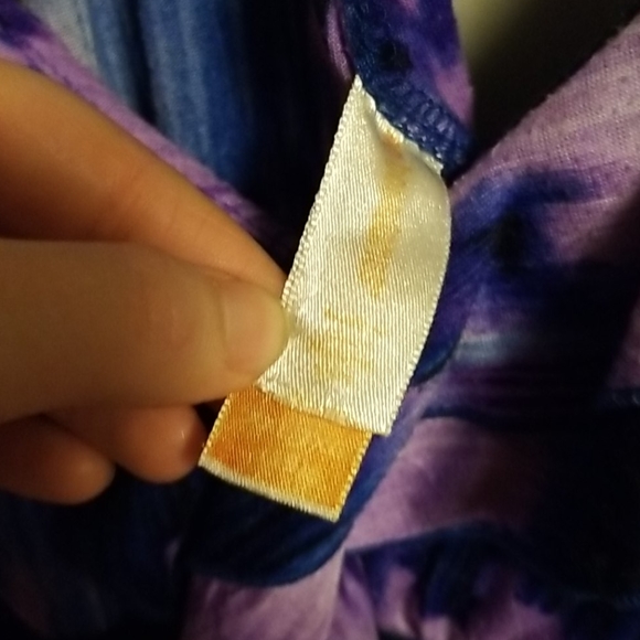 Purple and blue spaghetti strap top - Picture 6 of 7